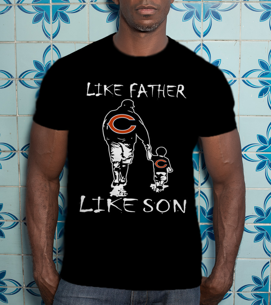 Like Father Like Son Chicago Bears Matching Outfits T-Shirt