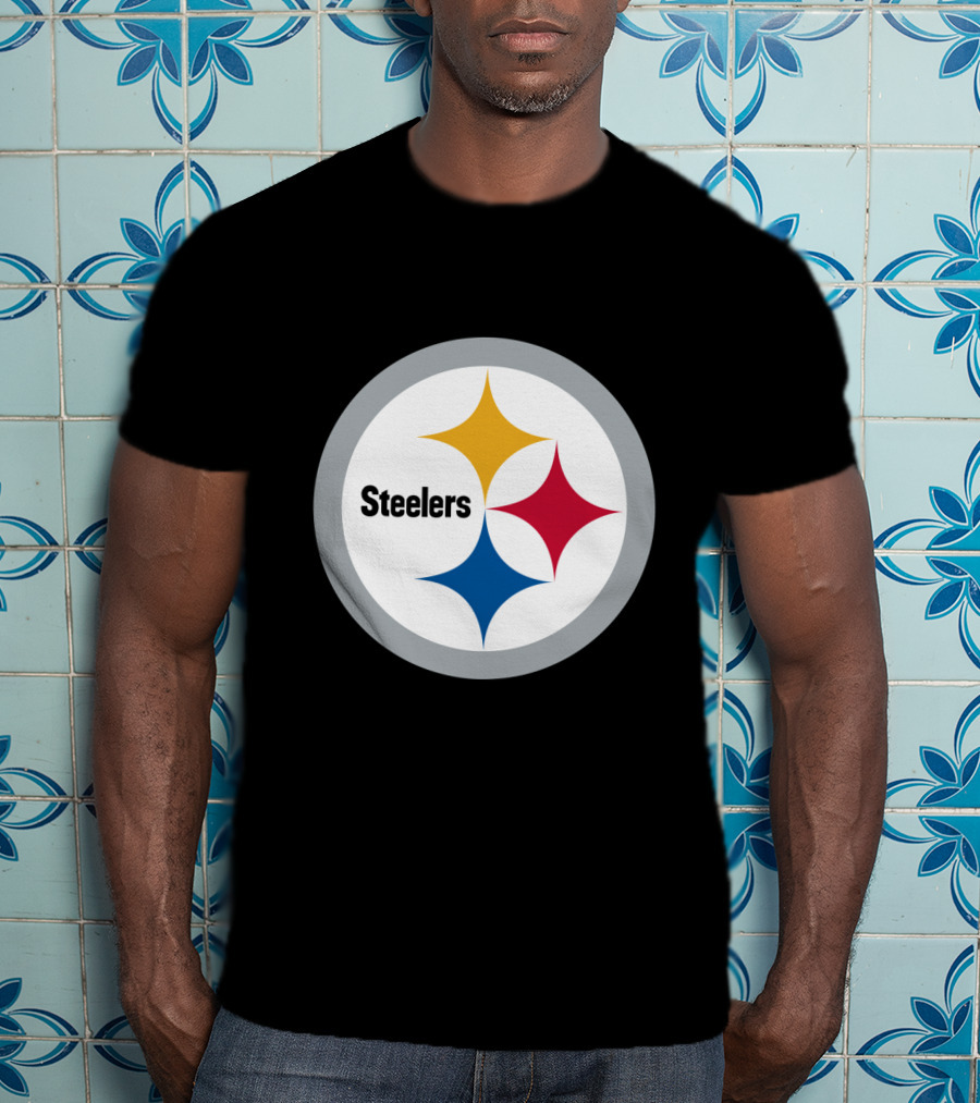 Pittsburgh Steelers Circular Emblem With Iconic Stars T-Shirt