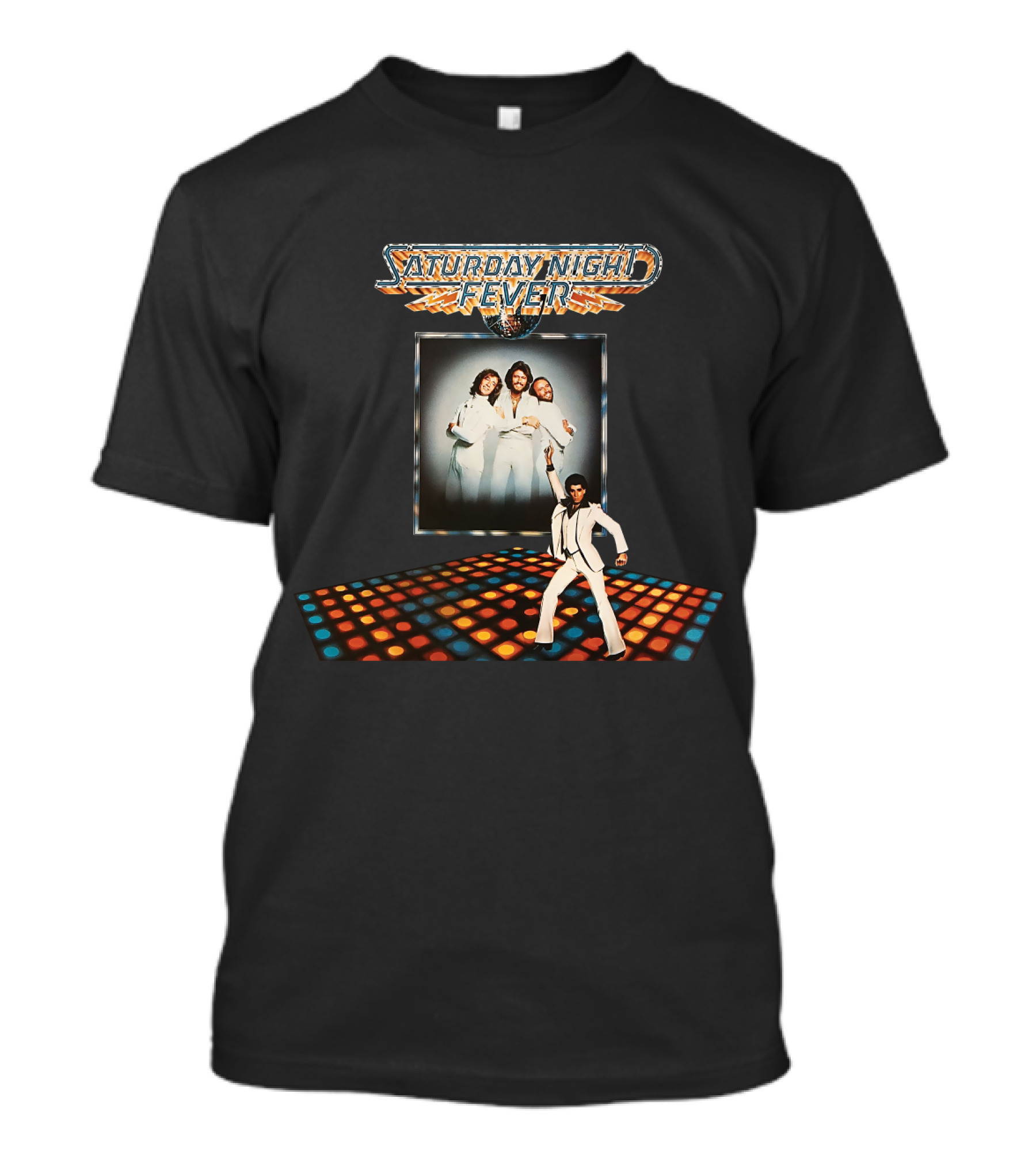 Saturday Night Fever Disco Dance 1977 With Bee Gees T-Shirt