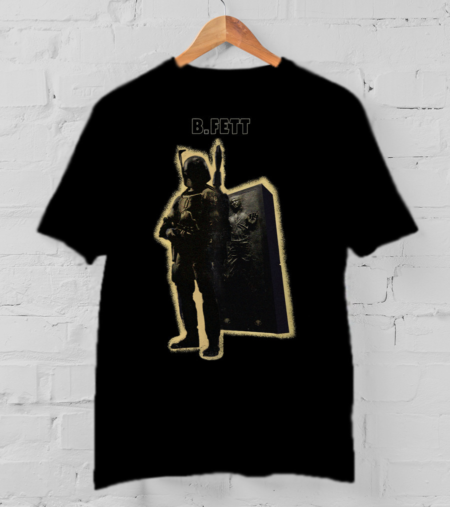 B.FETT Bounty Hunter With Carbonite Prisoner T-Shirt