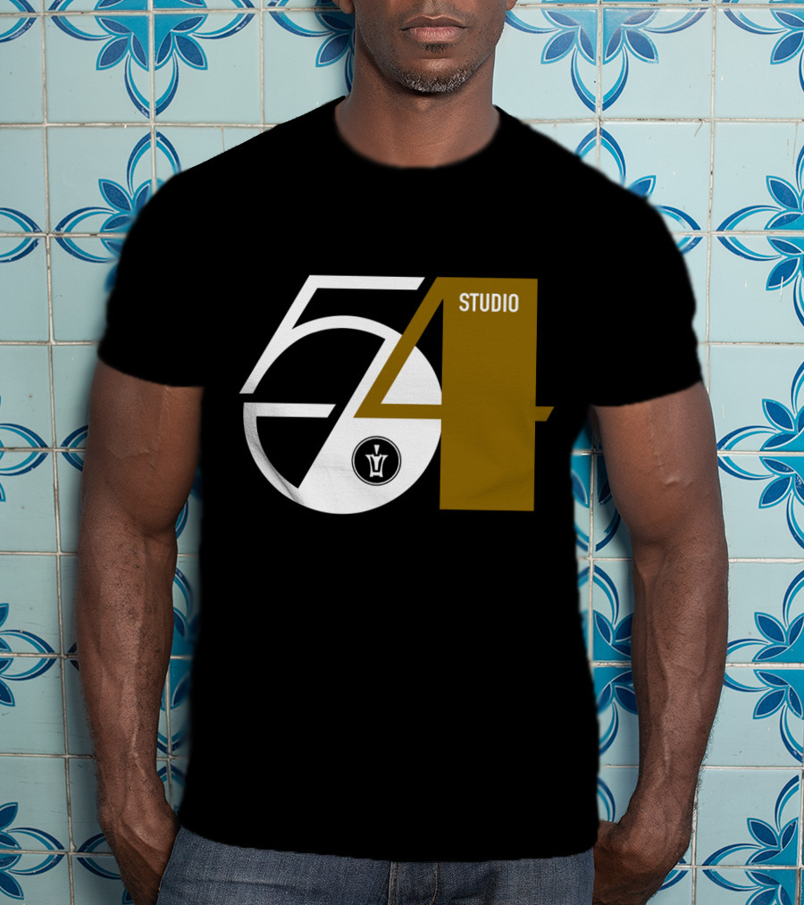 Studio 54 Disco With Vintage Style Record Label T-Shirt