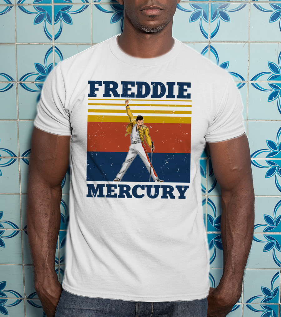 Freddie Mercury Retro Style Iconic Pose T-Shirt