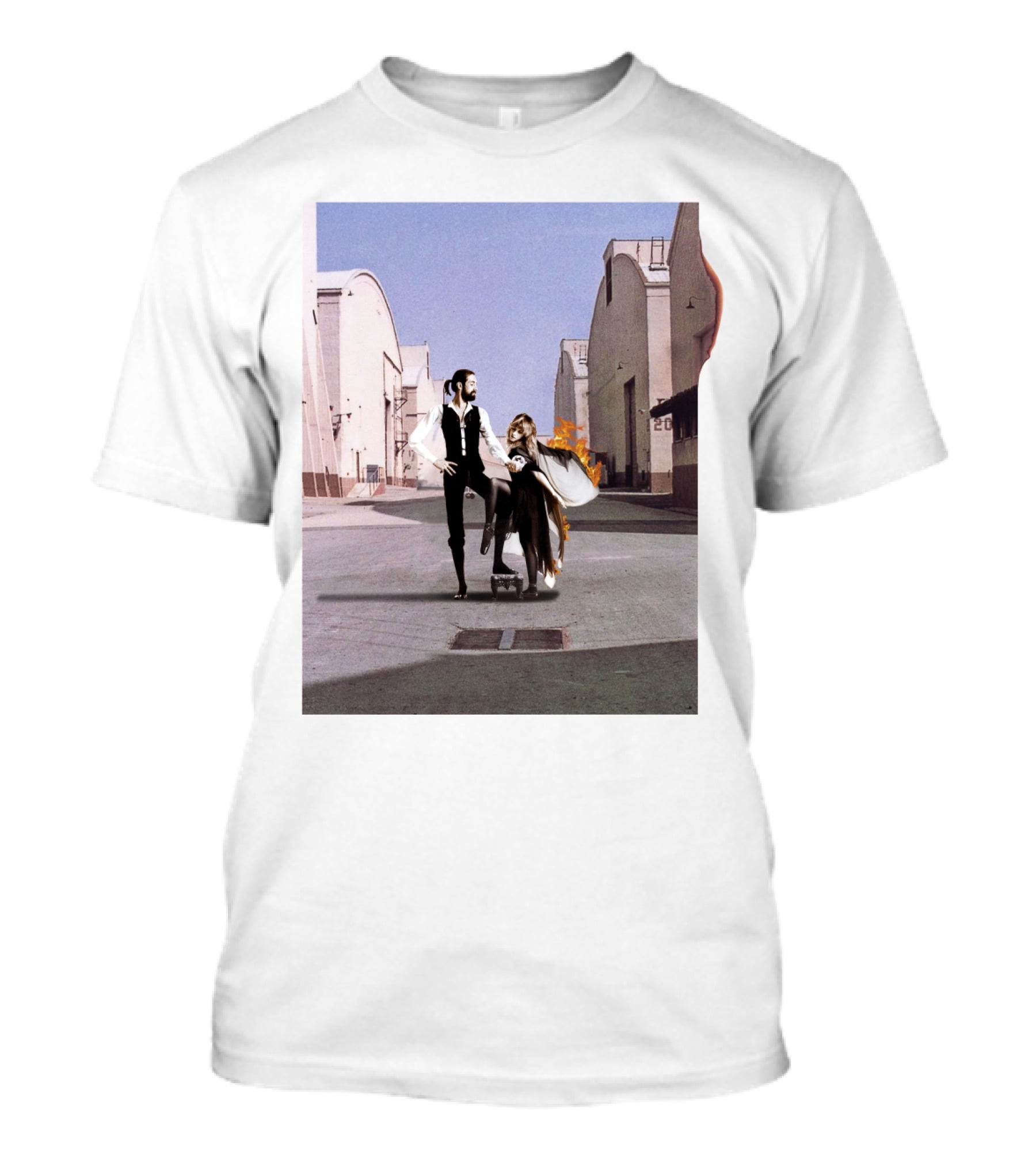 Rumours Wish You Were Here Pink Floyd Fleetwood Mac Vintage Fusion T-Shirt
