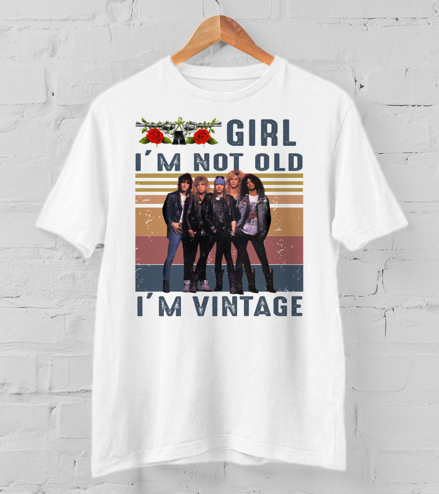 Guns N' Roses Girl I'm Not Old I'm Vintage T-Shirt