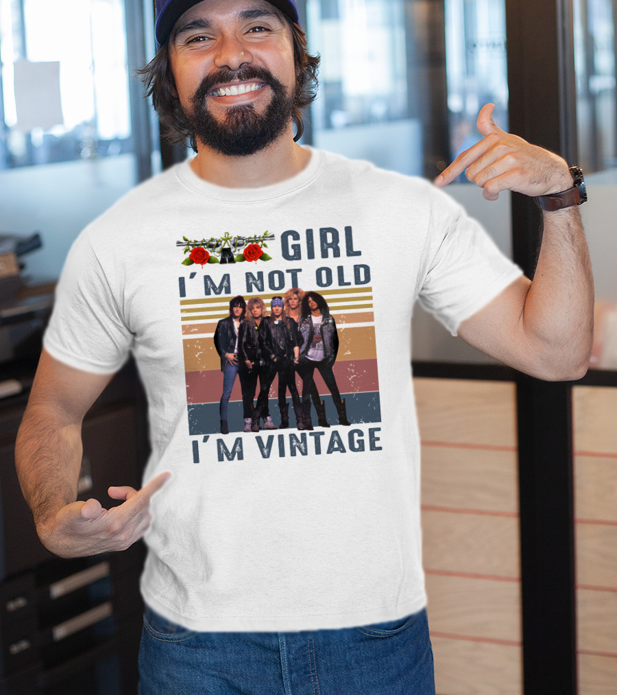 Guns N' Roses Girl I'm Not Old I'm Vintage T-Shirt