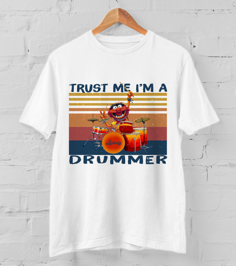 Ludwig Drummer Confidence Animal Muppet T-Shirt