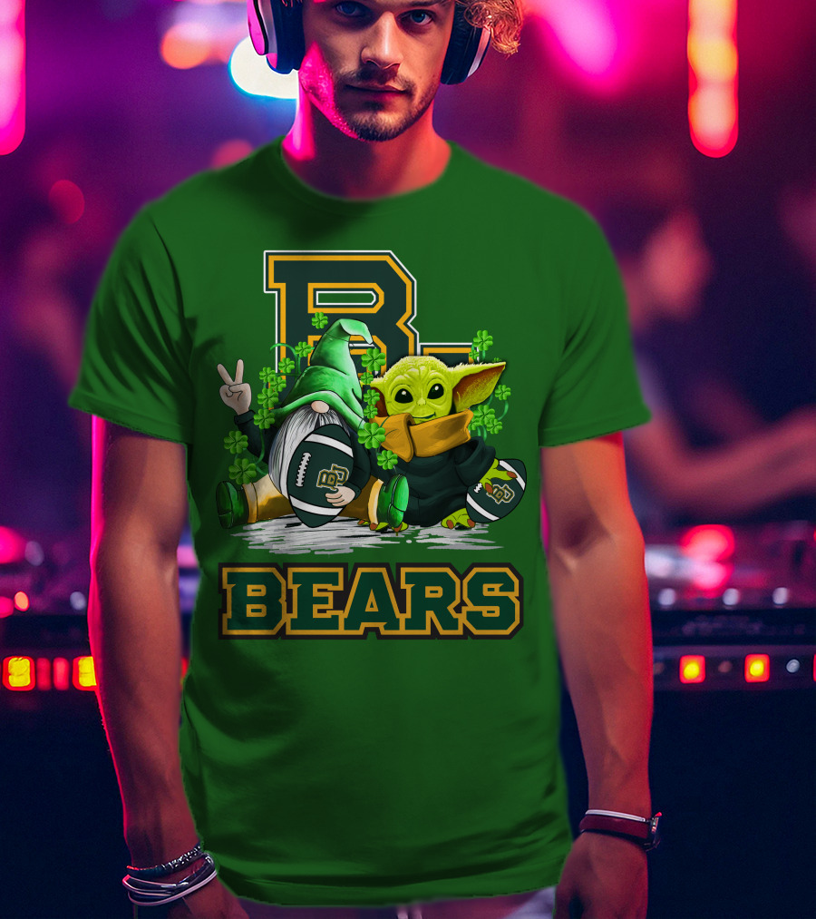 Baylor Bears St. Patrick's Day Football Clover T-Shirt