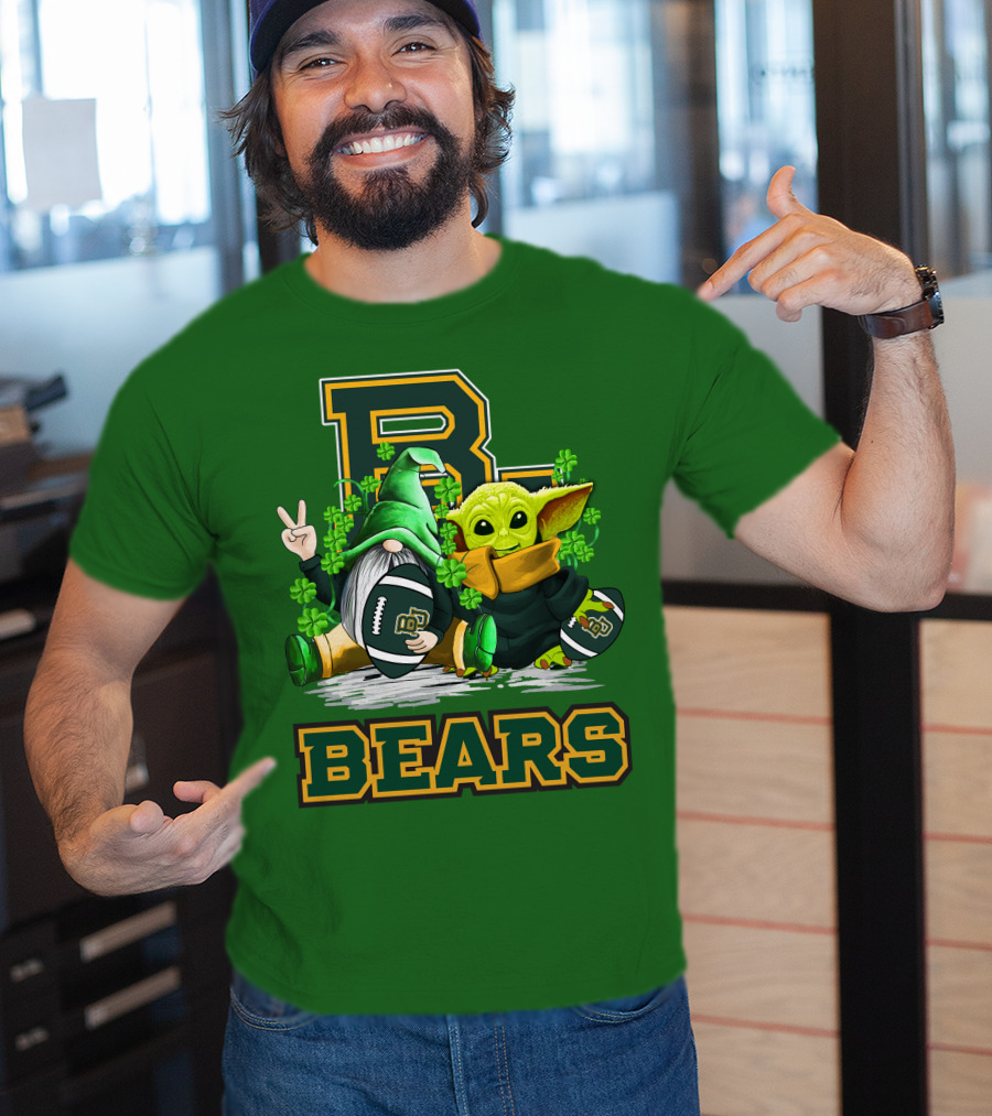 Baylor Bears St. Patrick's Day Football Clover T-Shirt