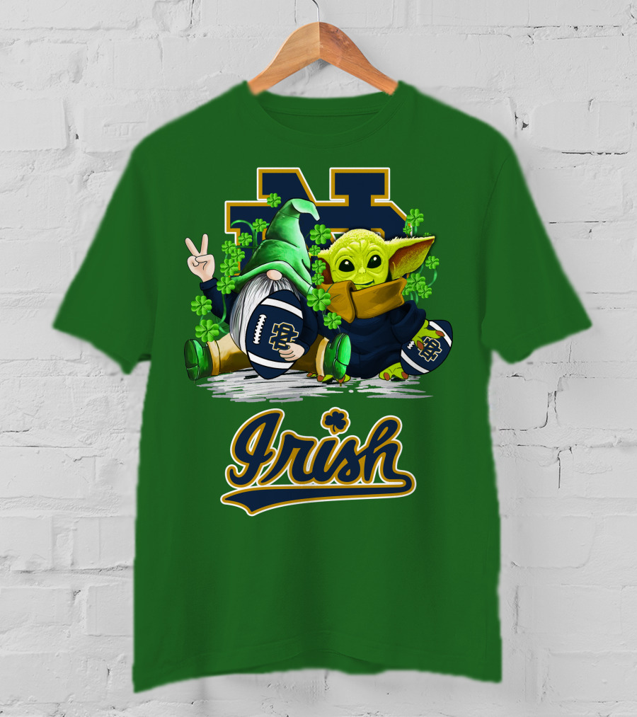 Notre Dame Fighting Irish Football St Patrick's Day Irish T-Shirt