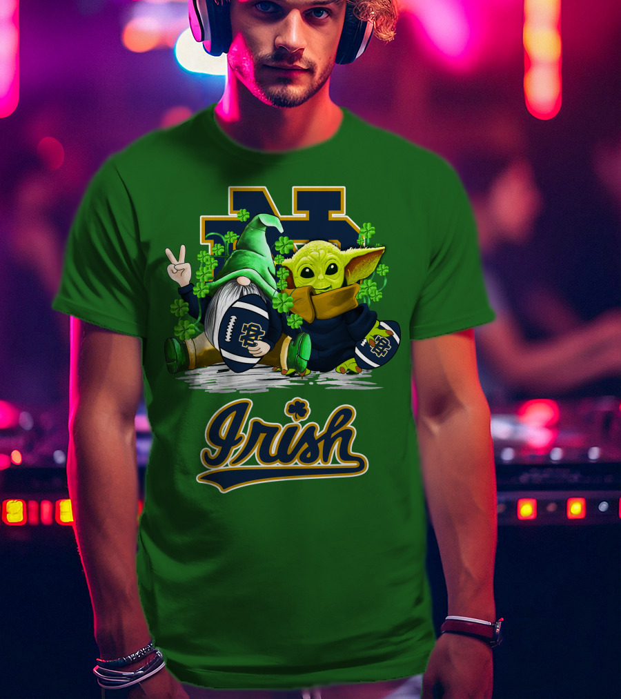 Notre Dame Fighting Irish Football St Patrick's Day Irish T-Shirt