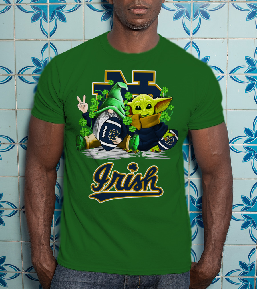 Notre Dame Fighting Irish Football St Patrick's Day Irish T-Shirt