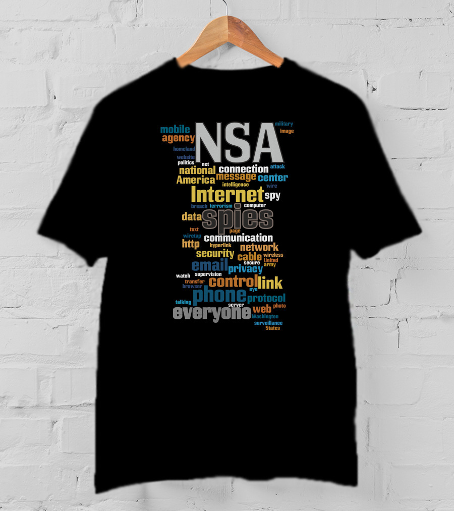 NSA Mobile Agency Spies Internet National Security Connection T-Shirt