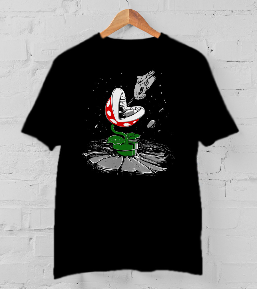Piranha Strikes Back Space Battle T-Shirt