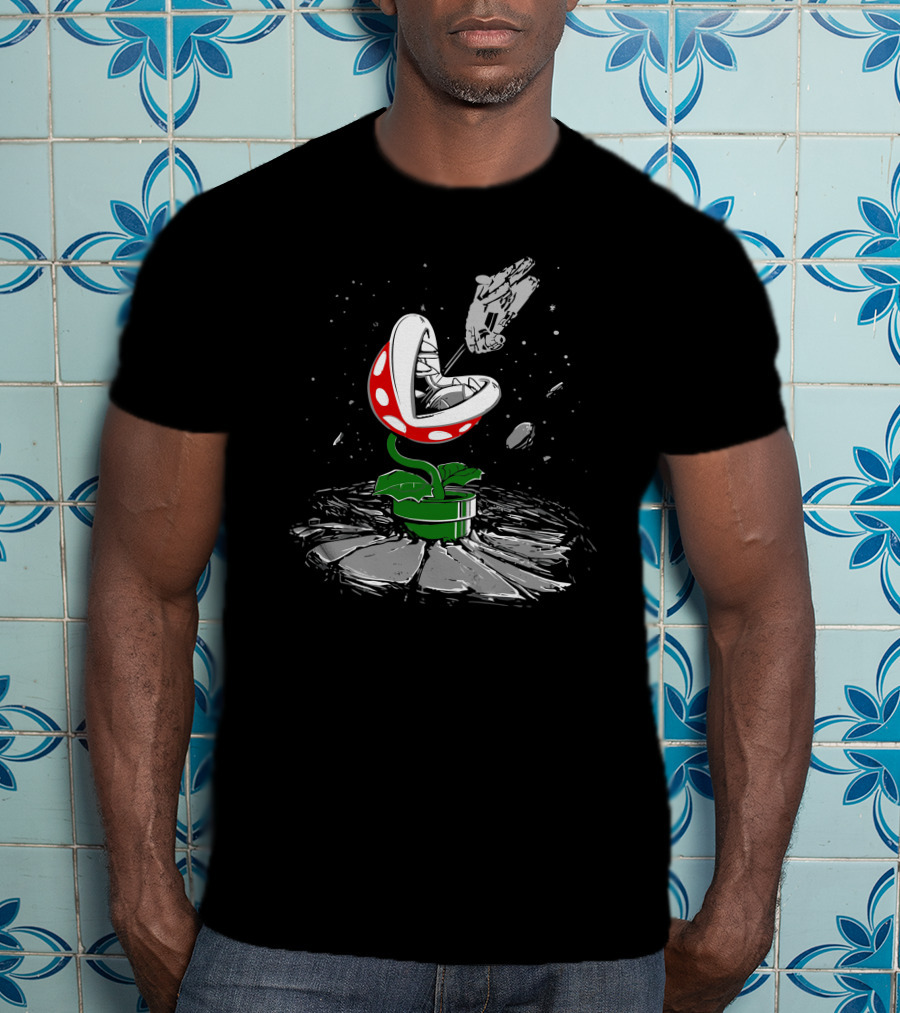 Piranha Strikes Back Space Battle T-Shirt