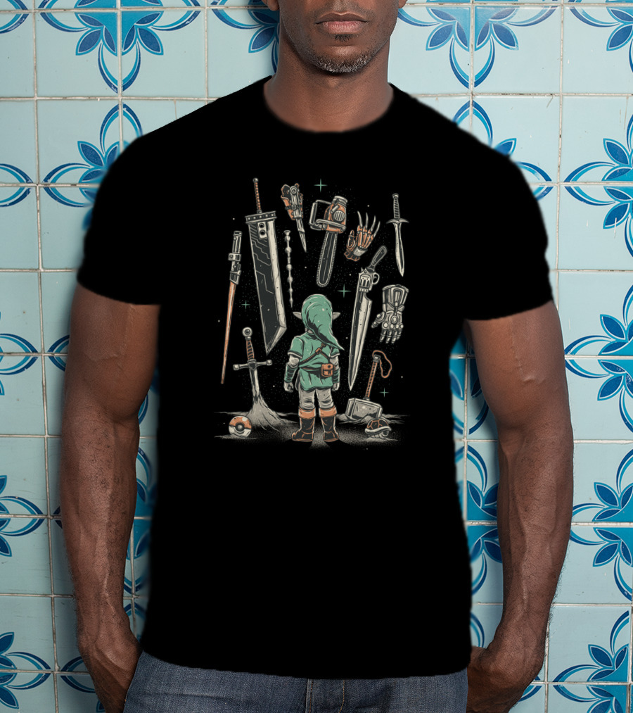 Choose Your Destiny Hero Quest Iconic Weapons Collection T-Shirt