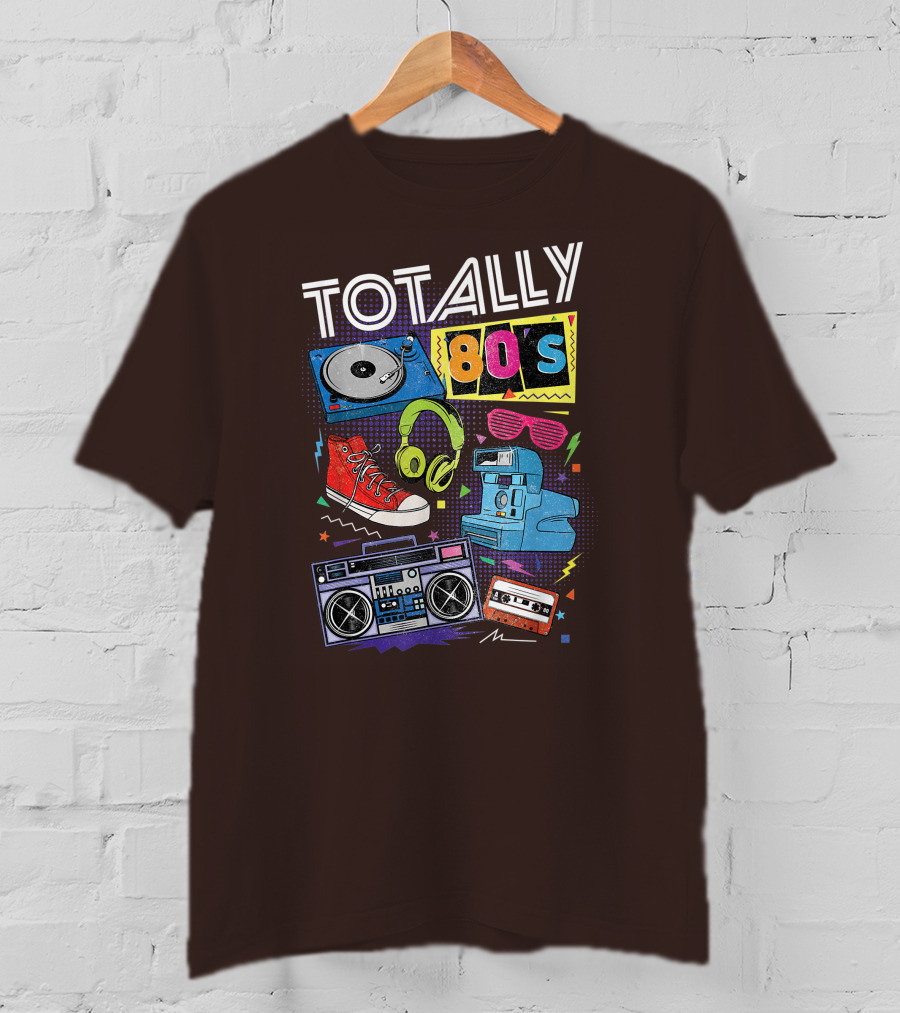 Totally 80s Boombox Cassette Tape T-Shirt