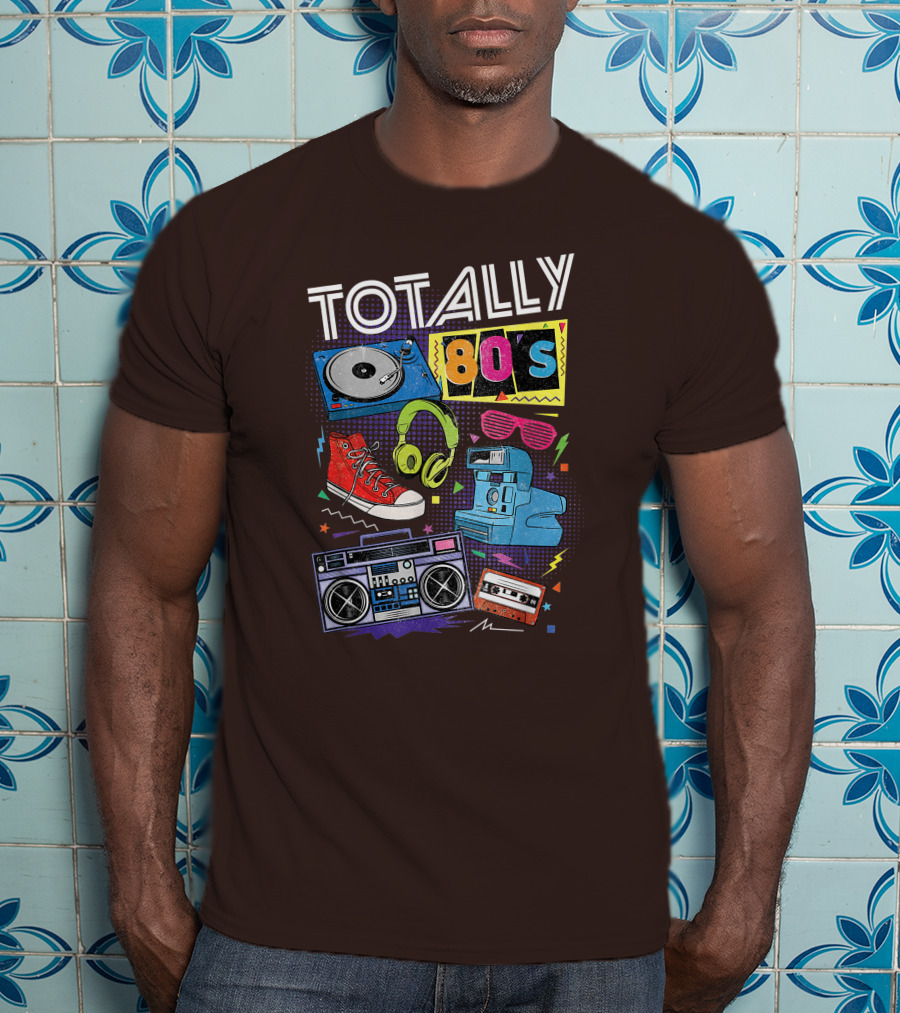 Totally 80s Boombox Cassette Tape T-Shirt