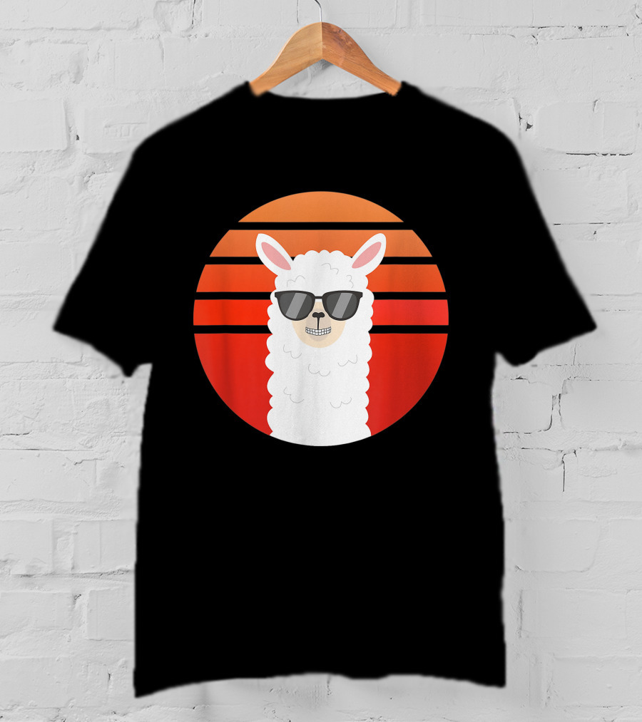 Alpaca Grin Sunset Shades T-Shirt