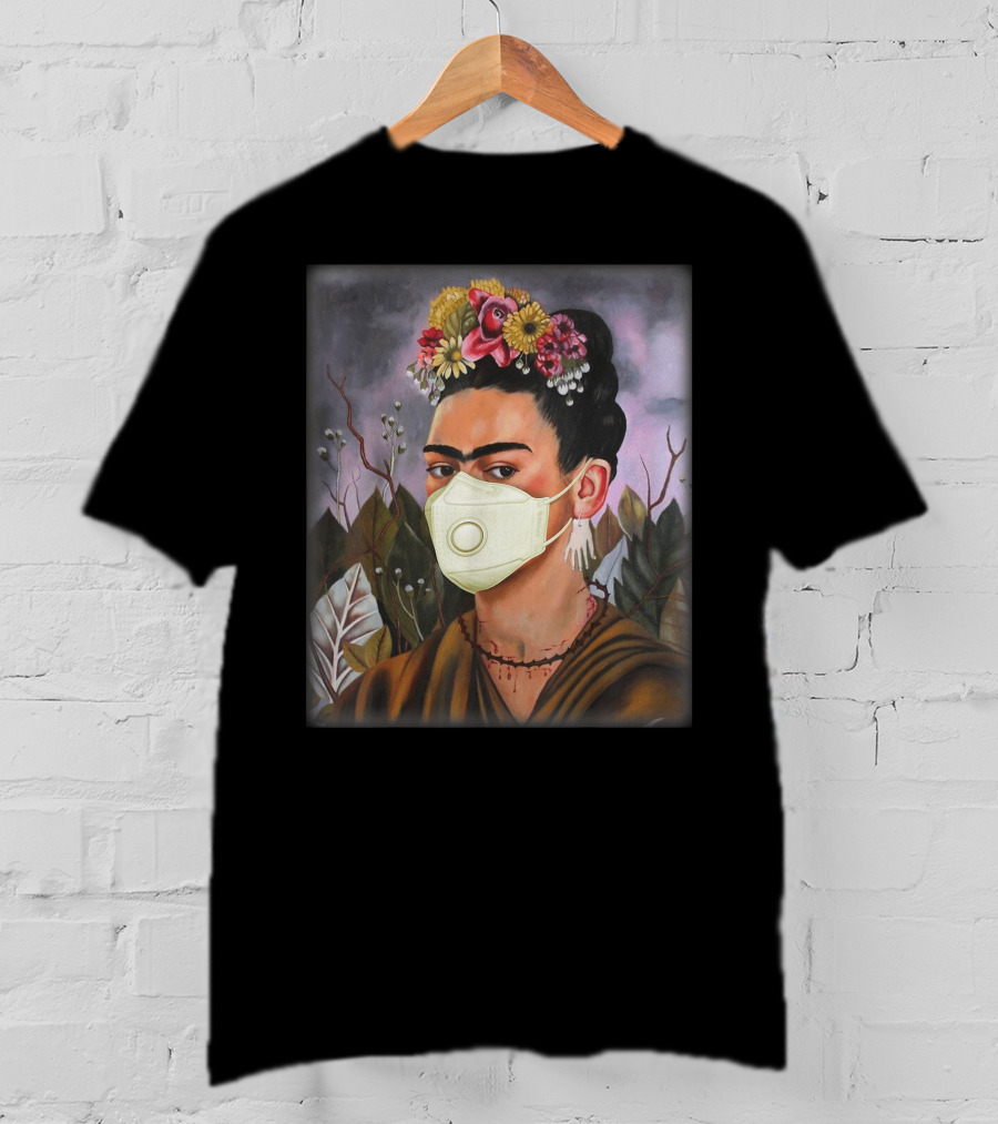 Frida Kahlo Floral Mask T-Shirt