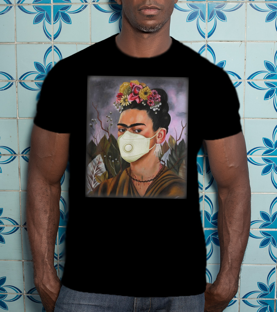 Frida Kahlo Floral Mask T-Shirt