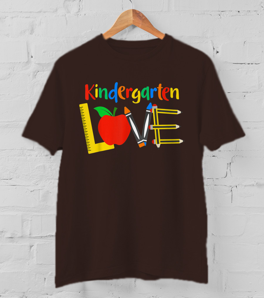 Kindergarten Love Teacher Student Classroom Tools T-Shirt