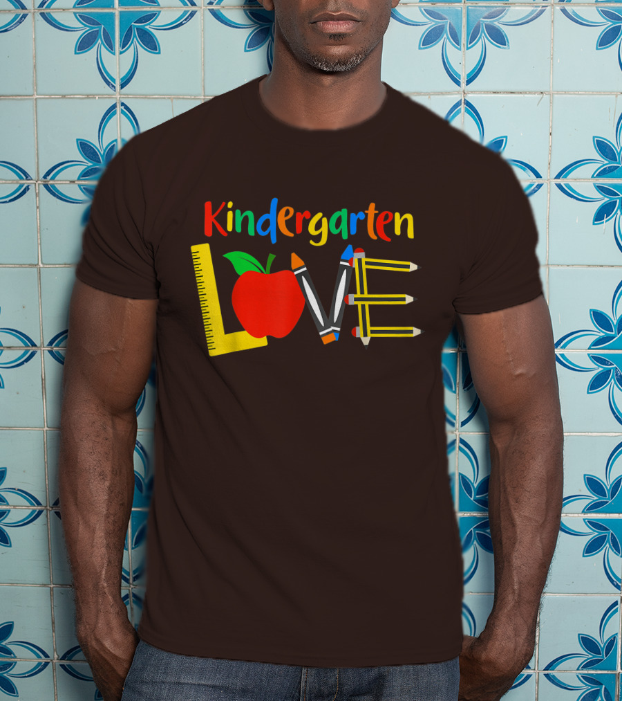 Kindergarten Love Teacher Student Classroom Tools T-Shirt