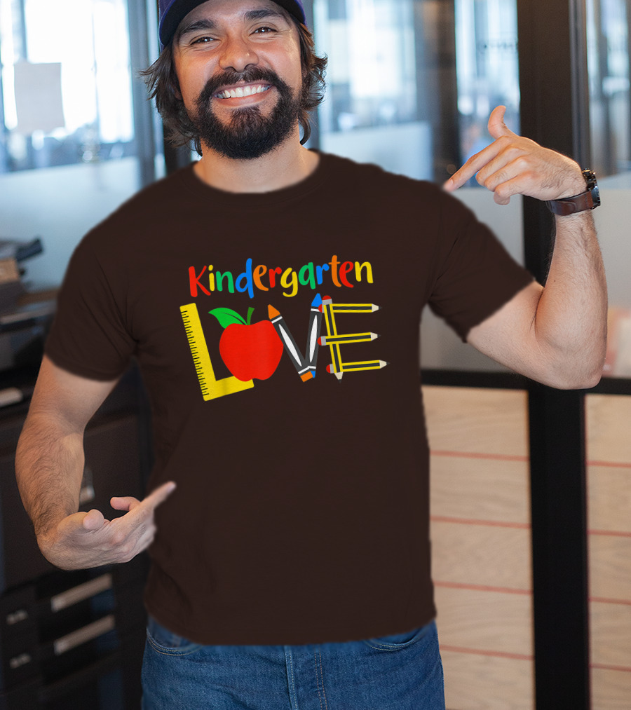 Kindergarten Love Teacher Student Classroom Tools T-Shirt
