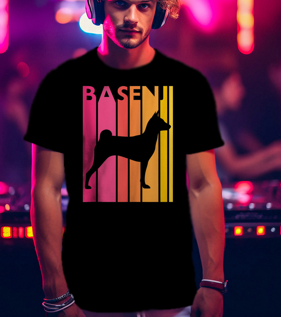 Basenji Retro Love Vintage T-Shirt