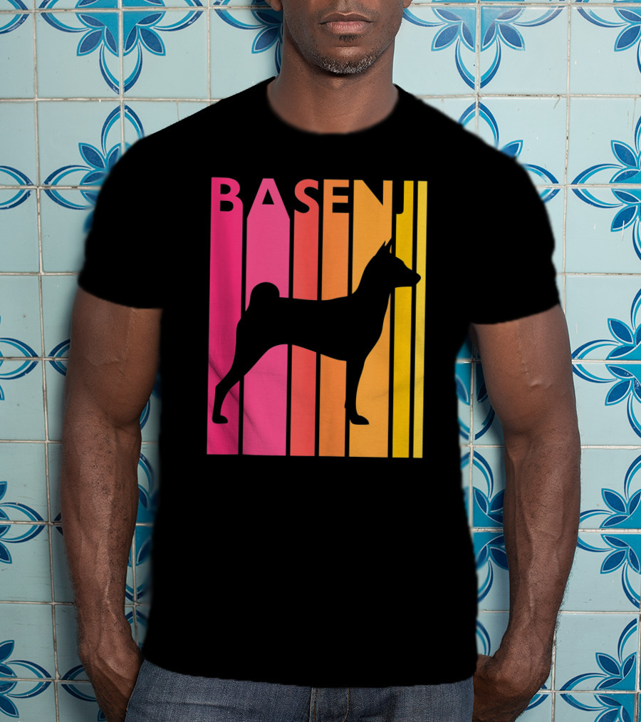 Basenji Retro Love Vintage T-Shirt