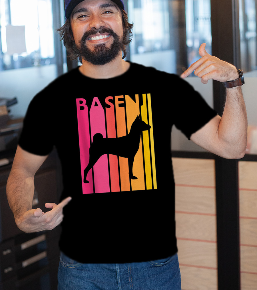 Basenji Retro Love Vintage T-Shirt