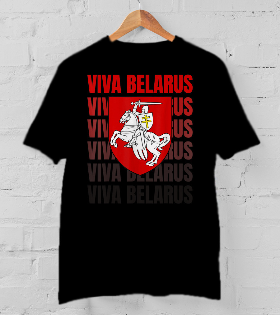 Viva Belarus Pogonya Emblem Flag T-Shirt