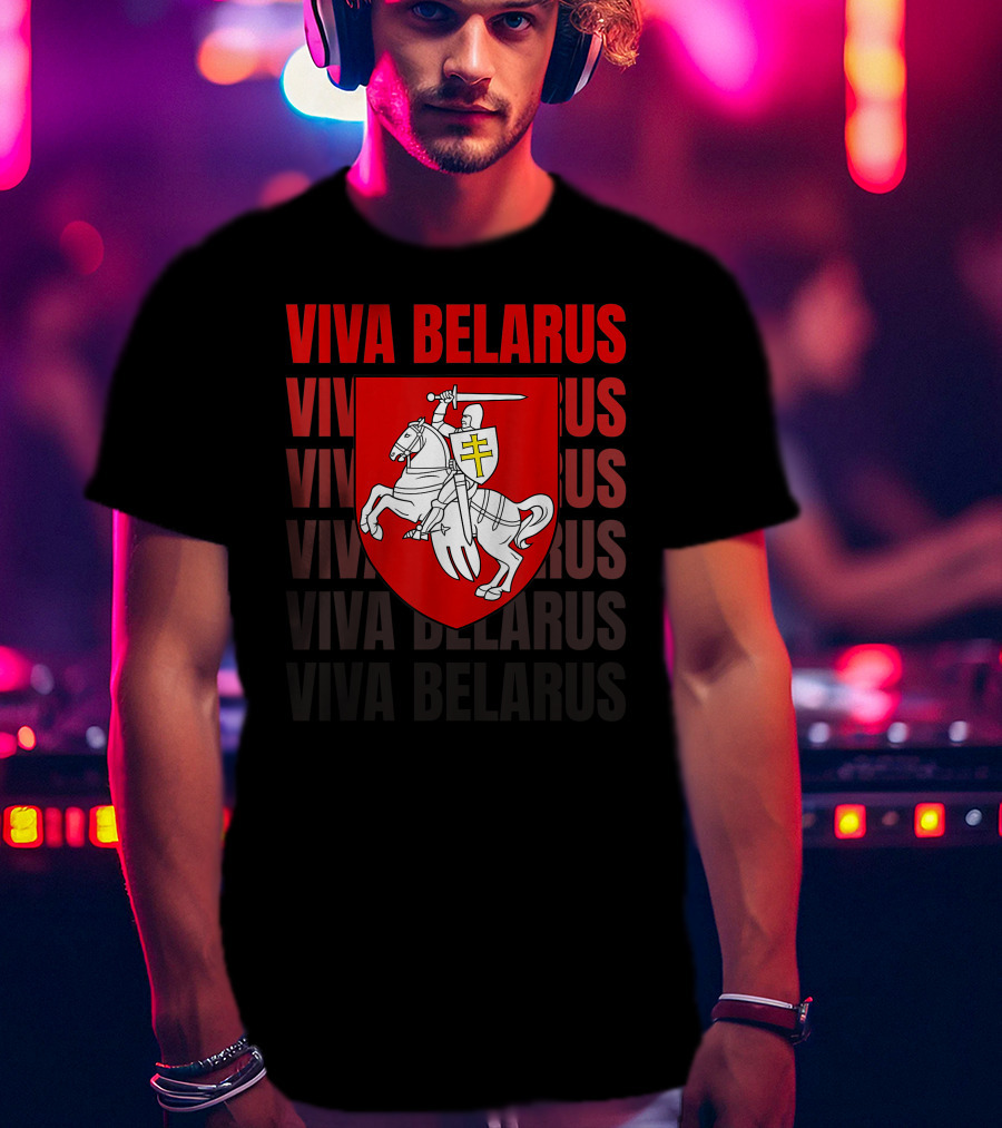 Viva Belarus Pogonya Emblem Flag T-Shirt