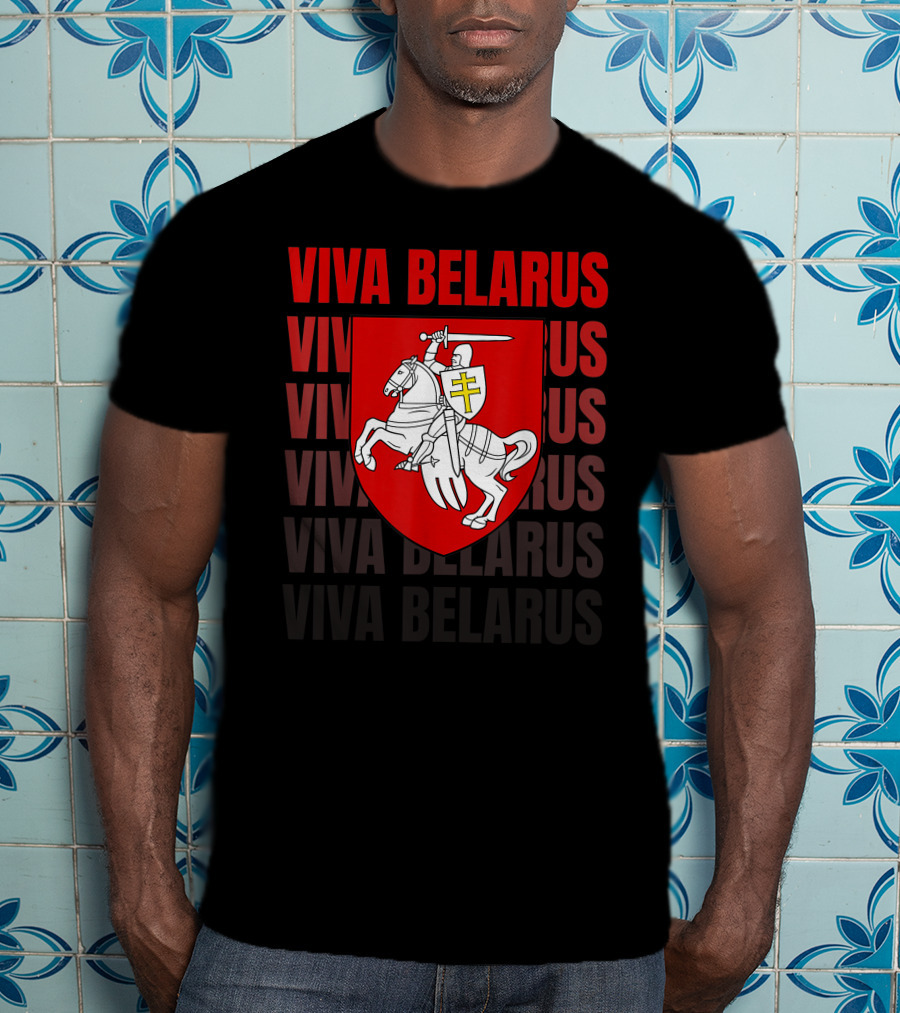 Viva Belarus Pogonya Emblem Flag T-Shirt