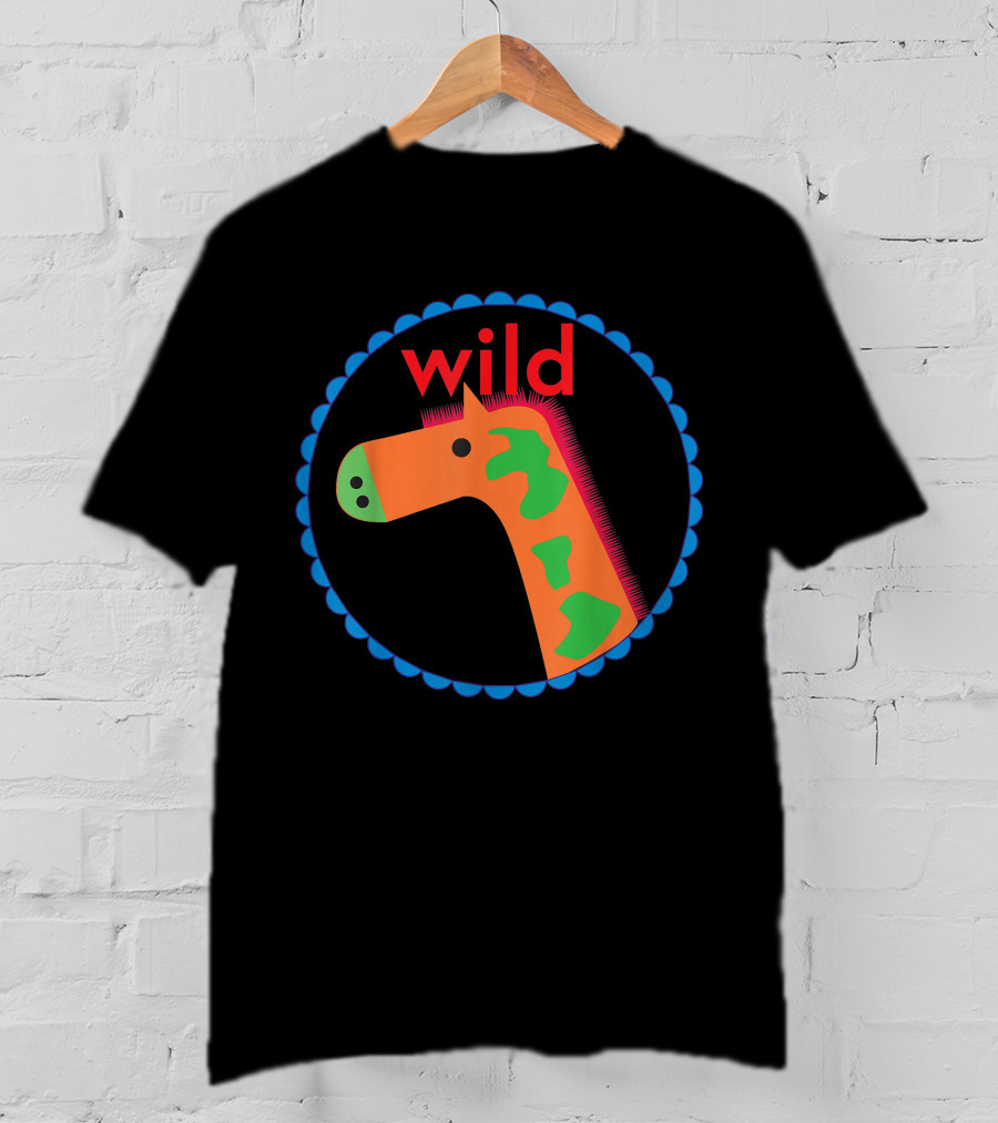 Wild Orange Green Giraffe T-Shirt