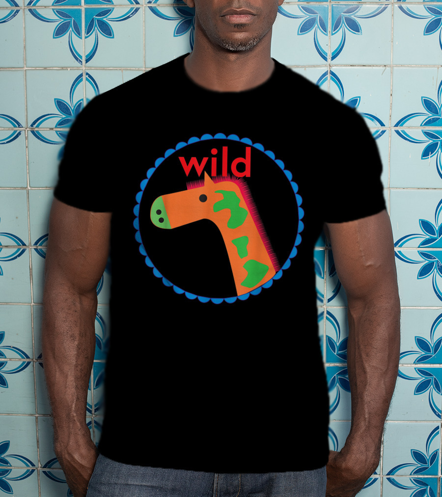 Wild Orange Green Giraffe T-Shirt