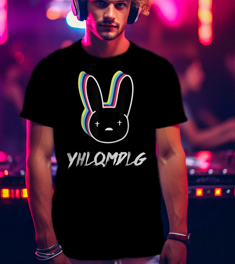 YHLOMDLG Bad Trap Bunny Lighting Eyes T-Shirt