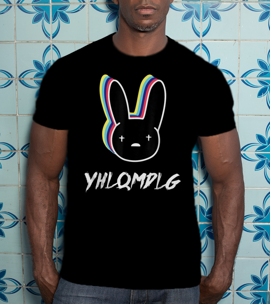 YHLOMDLG Bad Trap Bunny Lighting Eyes T-Shirt