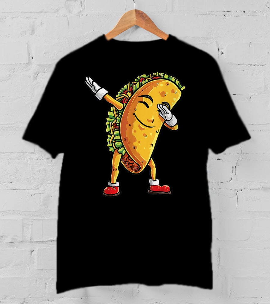Dabbing Taco Cinco De Mayo Animation T-Shirt