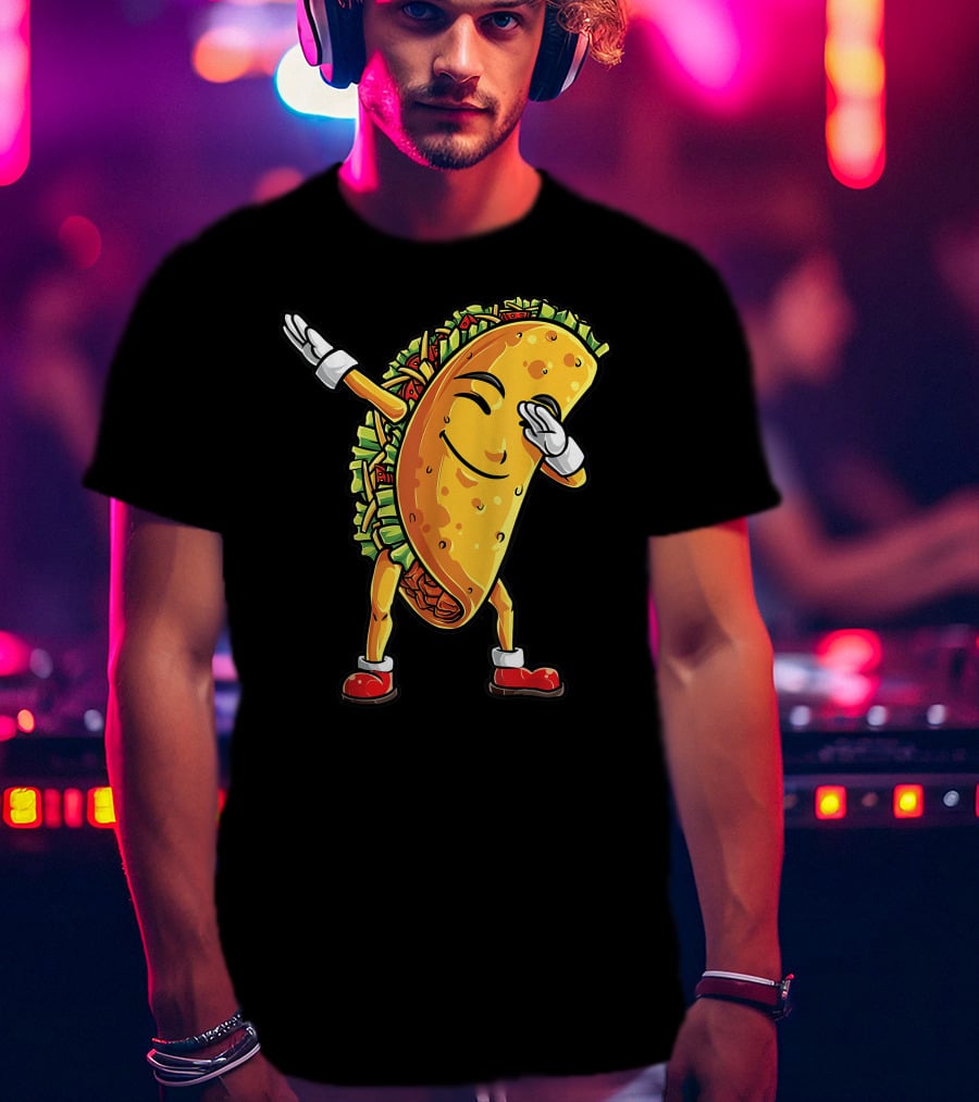 Dabbing Taco Cinco De Mayo Animation T-Shirt