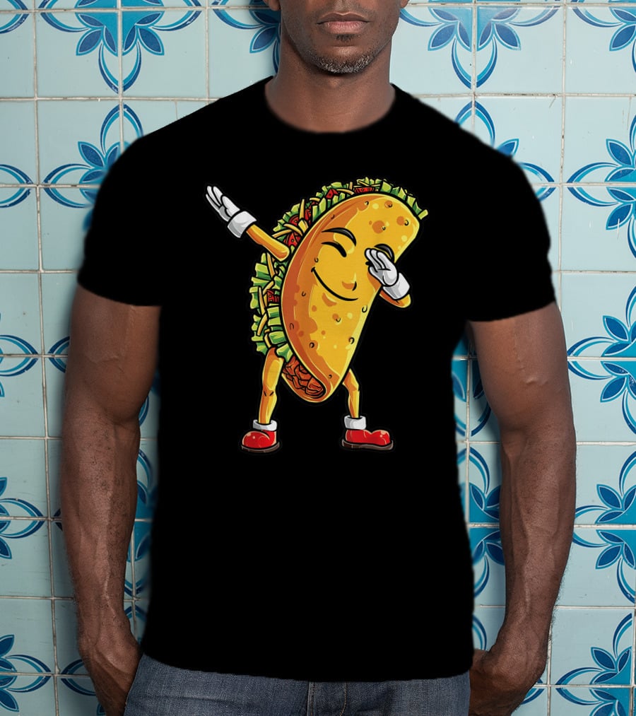 Dabbing Taco Cinco De Mayo Animation T-Shirt