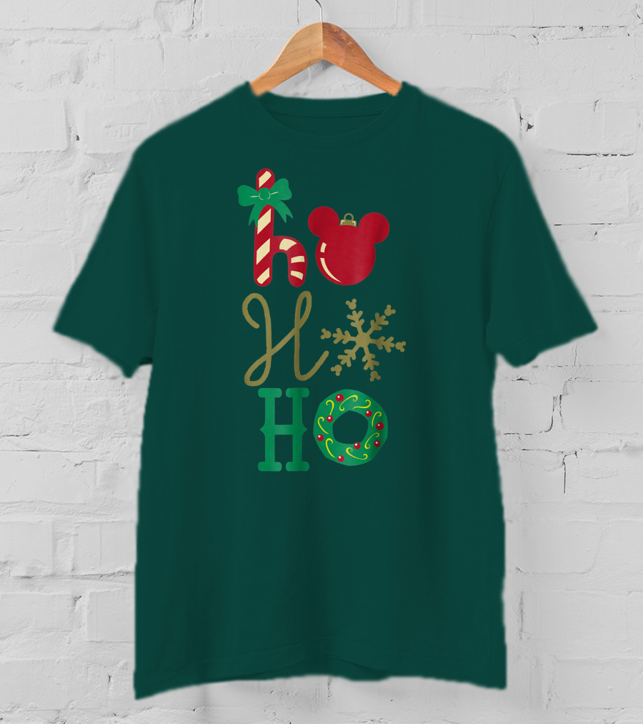 Ho Ho Ho Disney Mickey Holiday T-Shirt