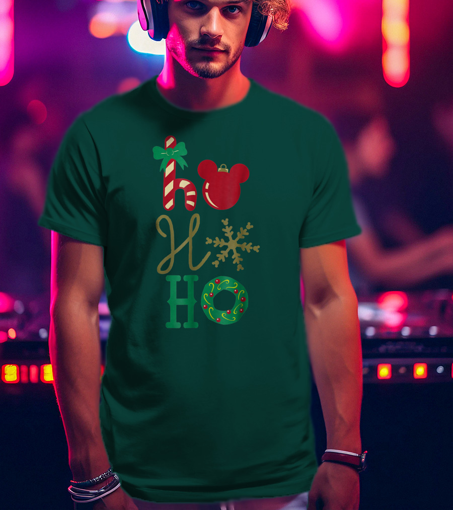 Ho Ho Ho Disney Mickey Holiday T-Shirt