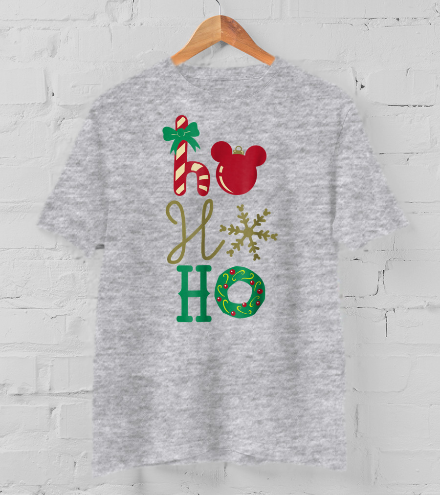 Disney Christmas Mickey Mouse Ho Ho Ho T-Shirt