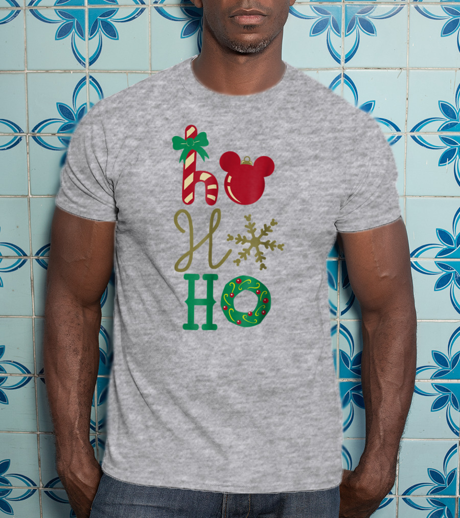 Disney Christmas Mickey Mouse Ho Ho Ho T-Shirt