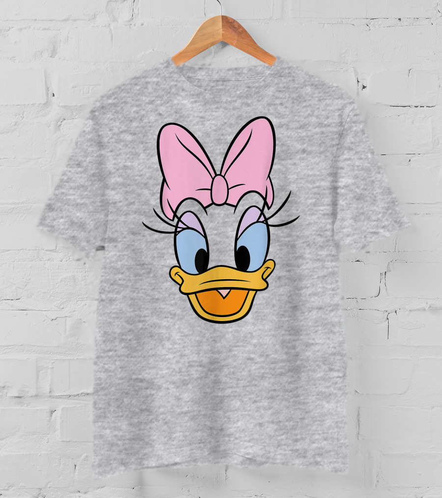 Disney Daisy Duck Pink Bow Face T-Shirt