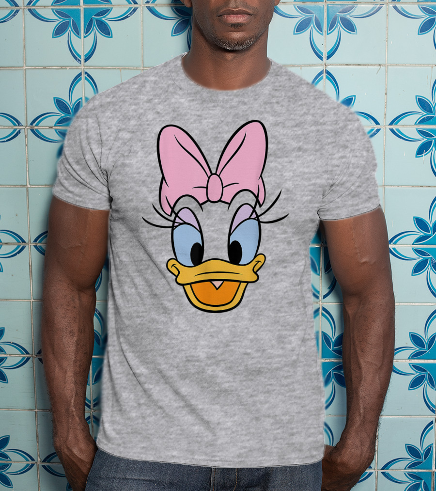 Disney Daisy Duck Pink Bow Face T-Shirt