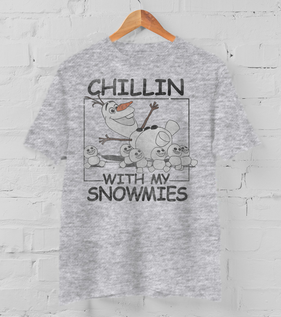 Disney Frozen Olaf Chillin With My Snowmies Snowman Friends T-Shirt