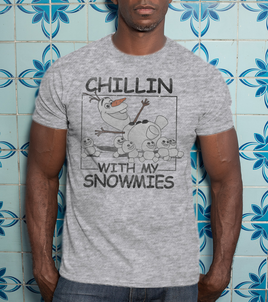 Disney Frozen Olaf Chillin With My Snowmies Snowman Friends T-Shirt