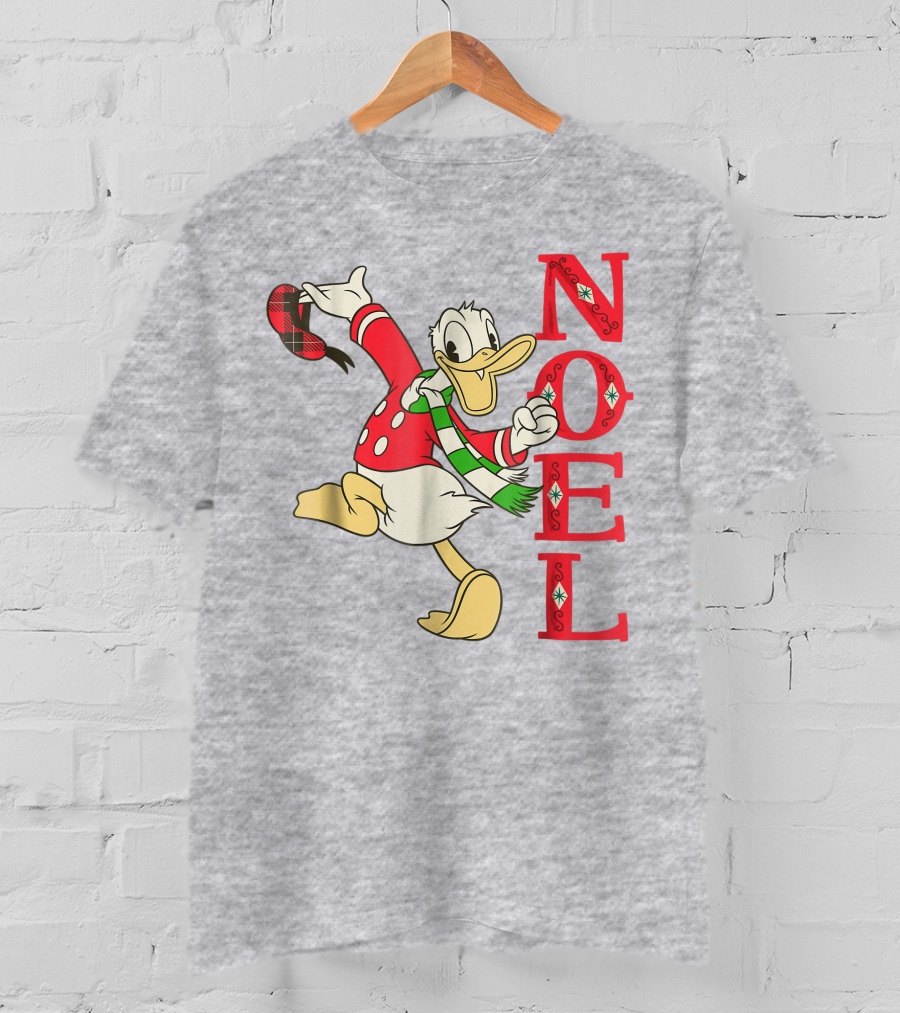 Vintage Disney Donald Duck Noel Holiday Merry Christmas T-Shirt