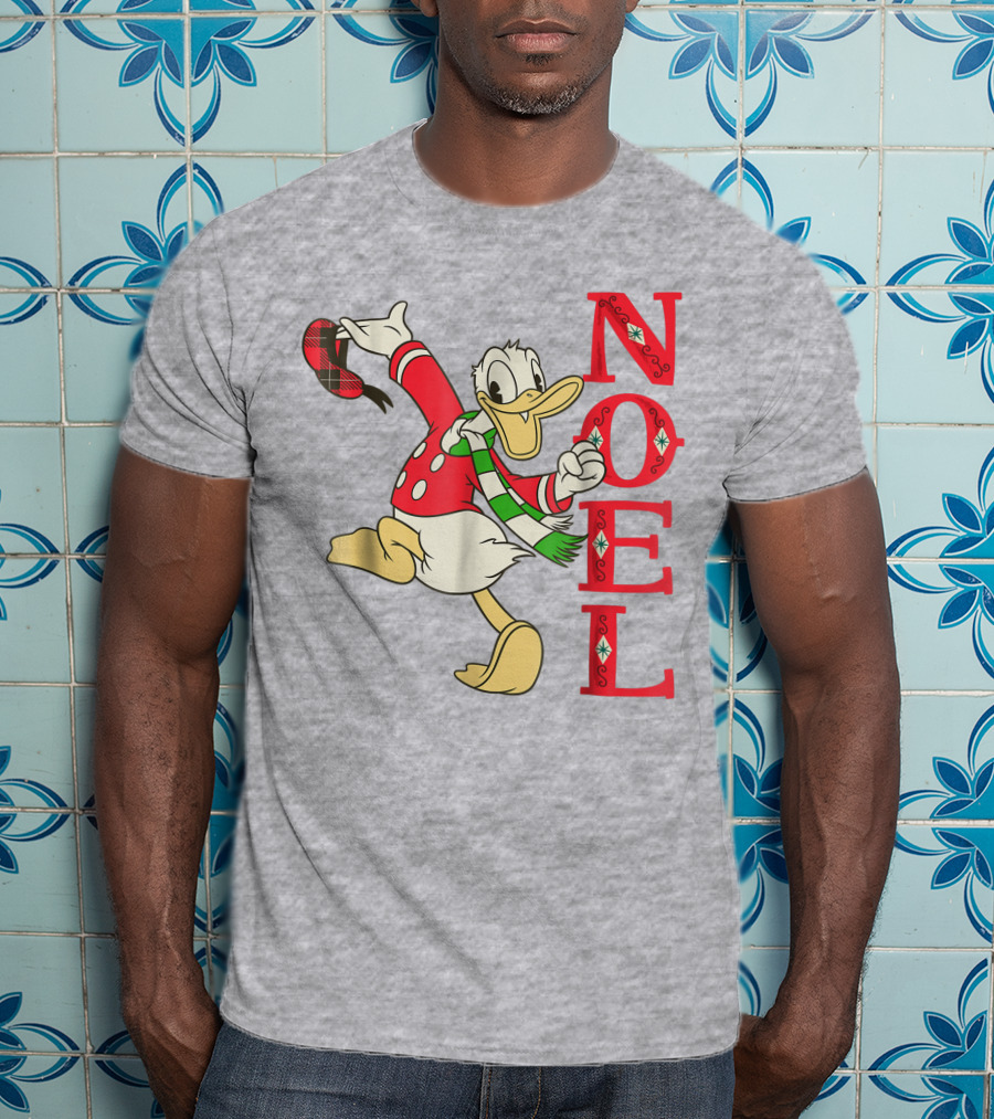 Vintage Disney Donald Duck Noel Holiday Merry Christmas T-Shirt
